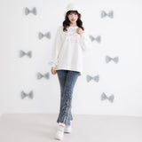 【10/23 10:59までの特別価格】トリプルリボンスリットフレアパンツ