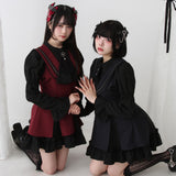 姫袖ビジュースカーフワンピース