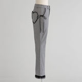フリルレースロングフレアパンツ