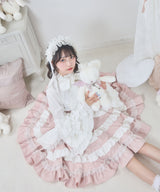 フリルたっぷりリボンスカート