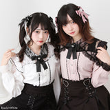 ときめき王冠ビジューレースリボン2個セットヘアクリップ