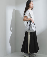 サテンドロストリングショルダーバッグ
