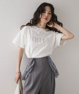 プリント刺繍ロゴTシャツ