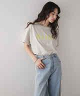 プリント刺繍ロゴTシャツ