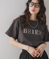 プリント刺繍ロゴTシャツ
