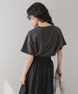 プリント刺繍ロゴTシャツ