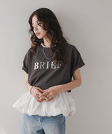 プリント刺繍ロゴTシャツ