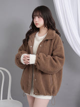【10/23 10:59までの特別価格】ボアスタンドブルゾン【ジャケット】【コート】