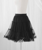 チュールフリルバレリーナスカート【大きいサイズ有り】