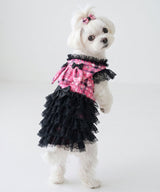 【メール便】うさ耳パーカーラブリーフリフリレースギャル犬服