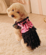 【メール便】うさ耳パーカーラブリーフリフリレースギャル犬服