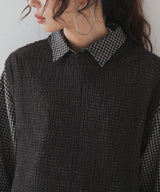 モヘアタッチシアーベスト【ニット】