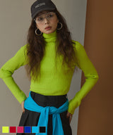 【26aw】ロングスリーブカラフルリブタートル