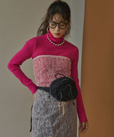 【26aw】ロングスリーブカラフルリブタートル