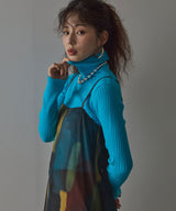 【26aw】ロングスリーブカラフルリブタートル