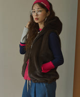 【26aw】フレア袖配色プルオーバーニット