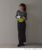【26aw】フレア袖配色プルオーバーニット