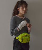 【26aw】フレア袖配色プルオーバーニット