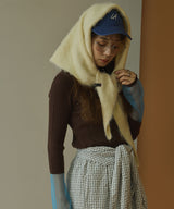 【26aw】フレア袖配色プルオーバーニット