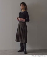 【26aw】フレア袖配色プルオーバーニット