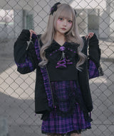 【クロミ×DML】クモレースドロストスカート【海外発送不可】