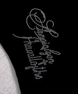 【メール便】Y2K星レースラグランスリーブ切替ストーンロゴ 半袖Tシャツ