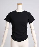 【メール便】脇シャーリング半袖Tシャツ/カットソー
