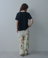 レイヤードレースTシャツ
