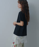 レイヤードレースTシャツ