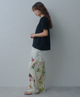 レイヤードレースTシャツ