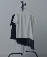 レイヤードレースTシャツ