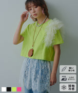 チュールフリルTシャツ