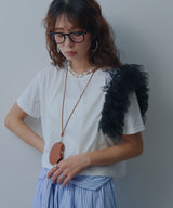 チュールフリルTシャツ
