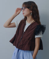チュールフリルTシャツ