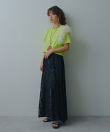 チュールフリルTシャツ