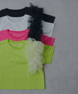 チュールフリルTシャツ