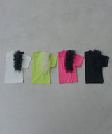 チュールフリルTシャツ