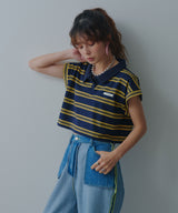 【メール便】マルチボーダーポロTシャツ