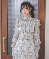 【10/23 10:59までの特別価格】プチハイネックティアードロングワンピース【大きいサイズあり】