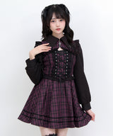 【10/23 10:59までの特別価格】ピアス風十字架ファスナーレースアップワンピース