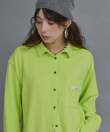 【10/23 10:59までの特別価格】裏毛カラービッグシャツ