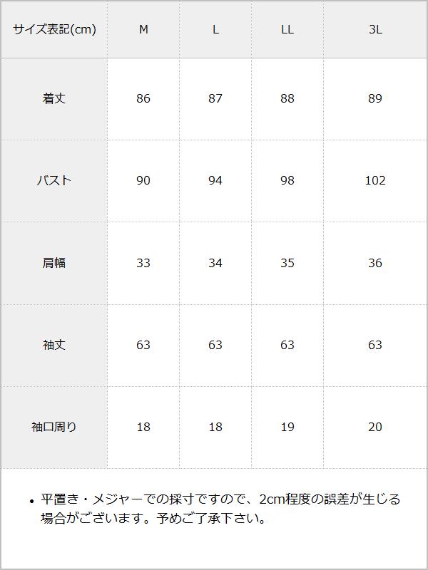 レースレイヤードレースアップワンピース / サイズ表