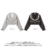 キラキラビジューツイードジャケット