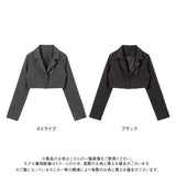 デザインホッククロップドジャケット
