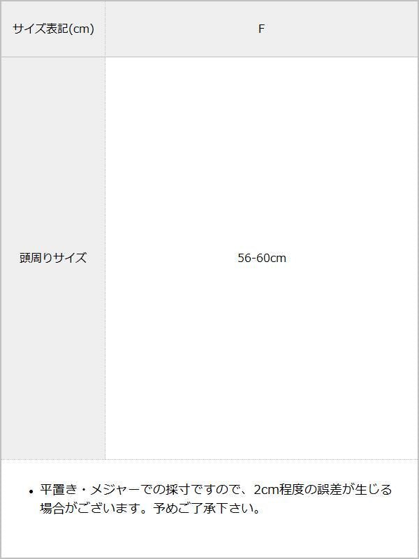 ダメージ加工キャップorロゴヴィンテージ加工キャップ / サイズ表