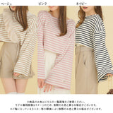 【10/23 10:59までの特別価格】ワイドスリーブボーダーロンT