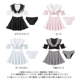【10/23 10:59までの特別価格】ハートくりぬきフリルセーラー水着