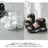 クシュクシュ厚底スニーカーサンダル