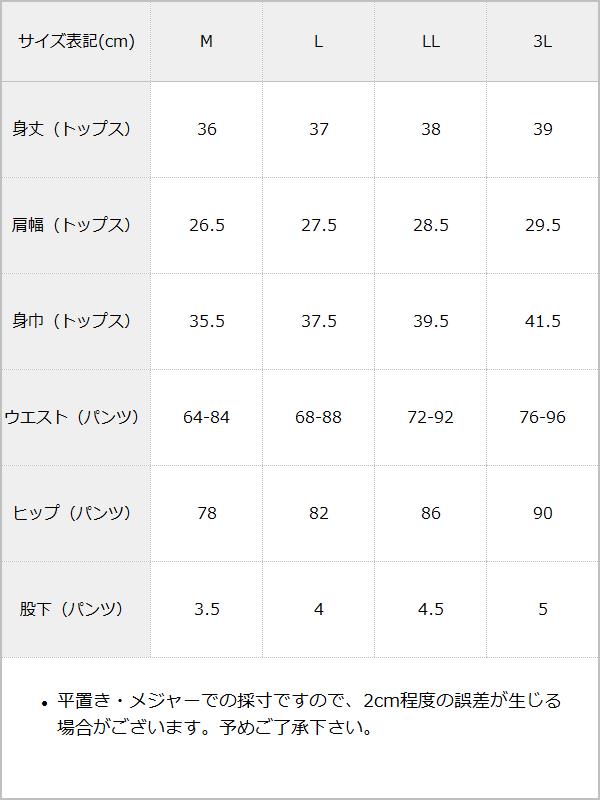 【10/23 10:59までの特別価格】ロゴバンテージインナーset / サイズ表
