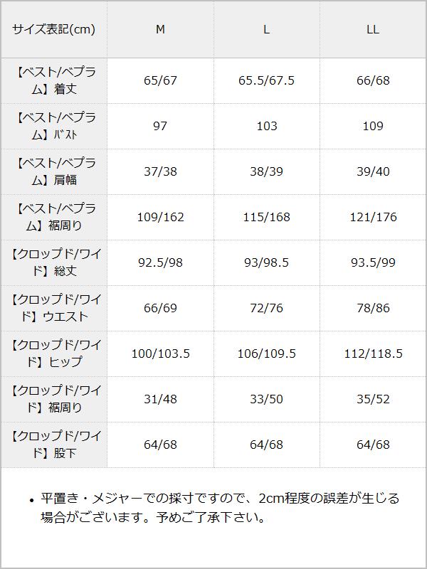 【10/23 10:59までの特別価格】軽やかな着心地楽ちんスーツセットアップ【M/L/LL】【大きいサイズ有】 / サイズ表